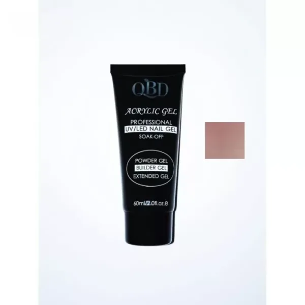 QBD Acrylic Gel UV/LED SOAK OFF Nail Gel Peach Bud 60ml