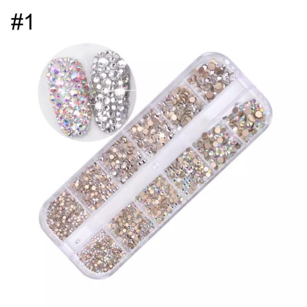 ΚΑΣΕΤΙΝΑ STRASS MIXED SIZES  Clear Rainbow 1440TΕΜ