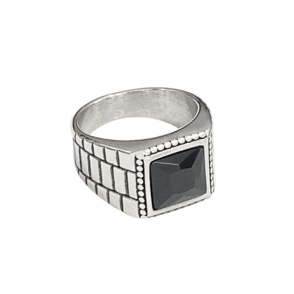 Ανδρικό Ατσάλινο Δαχτυλίδι - Men&apos;s Steel Ring - 23mm