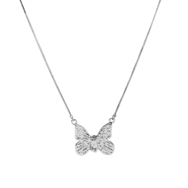 Γυναικείο Ατσάλινο Κολιέ Με Πεταλούδα – Women’s Steel Necklace
