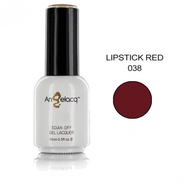 Ημιμόνιμο Επαγγελματικό Βερνίκι Angelacq 15ML - 0.5FL.OZ Lipstick Red 038