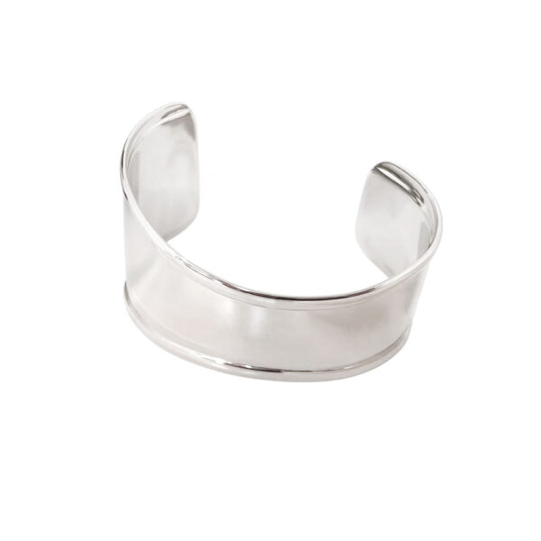 Γυναικείο Βραχιόλι  Χειροπέδα Ασημί-Women's Handcuff Bracelet Silver